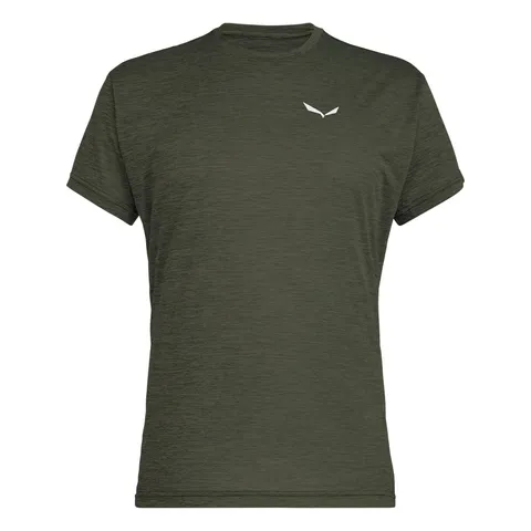 Salewa Puez Melange Dry - Maglietta M, Colore: Verde Melange, M
