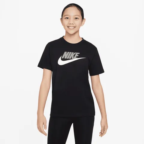 Nike Futura Evergreen T-Shirt per Bambini Black(White) 4/5 Anni