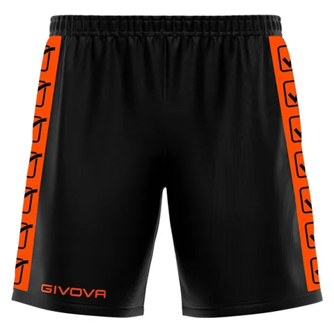 Givova Pantaloncino Poly Band Arancio Fluo/Nero