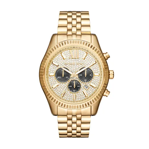 Michael Kors Orologio Lexington per uomo, movimento cronografo al quarzo da 44 mm con