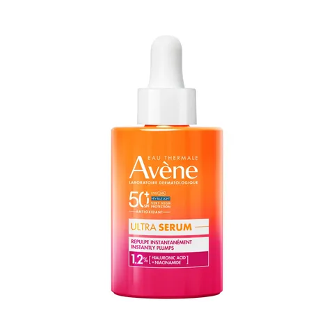 Avène Ultra Serum Aufpolsternd LSF 50+ schützt vor UVB, UVA + HEV Blue Light Filter