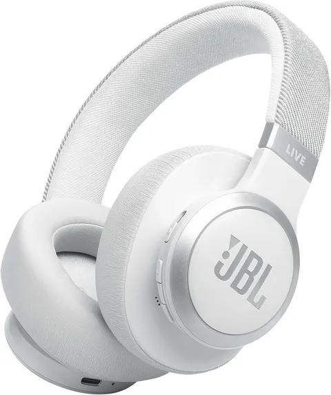 JBL Live 770 NC Over-Ear ANC 65 Ore, Bianco
