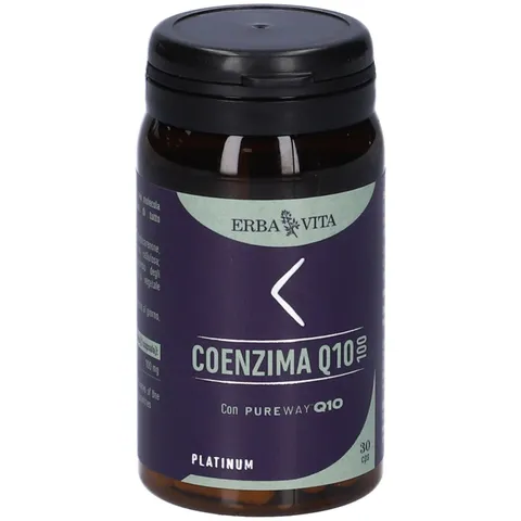 ERBA VITA Coenzima Q10 integratore alimentare a base di Coenzima Q10, 30 Capsule