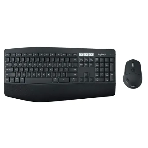 Logitech MK850 Kit Tastiera e Mouse Wireless Multidispositivo, Wireless e Bluetooth 2,4 GHz, 12 Tasti Programmabili, Durata Batteria di 3 Anni, PC/Mac, Layout Italiano QWERTY - Nero