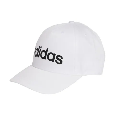adidas Unisex - Adulto Linear Baseball Hat, White/Black, XS-S