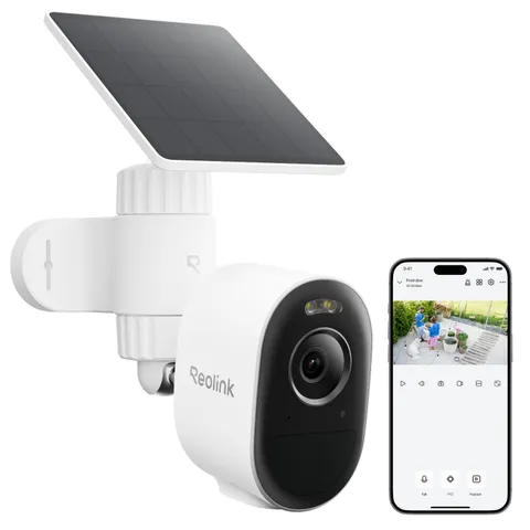 Reolink 2K 5MP Telecamera WiFi da Esterno Senza Fili Batteria, Visione Notturna a Color, Rilevamento di Persona/Veicolo/Animali, 2,4/5GHz Wi-Fi, Audio Bidirezionale, Argus 3 Pro con Pannello Solare