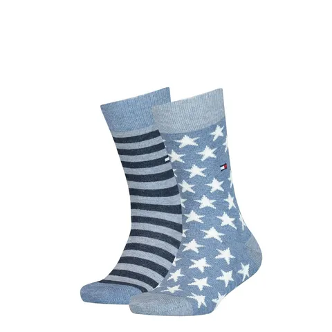 Tommy Hilfiger Classic, Calzini Unisex - Bambini e ragazzi, Navy 816, 27-30