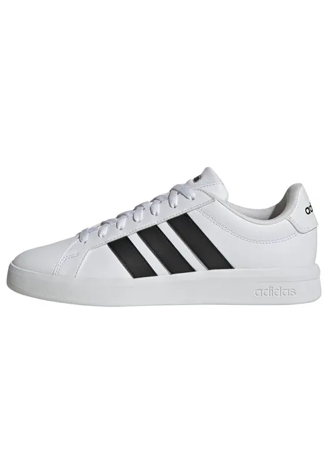 adidas Uomo Grand Court Base 3.0 Shoes, Ftwr White/Core Black/Ftwr White, 40 EU