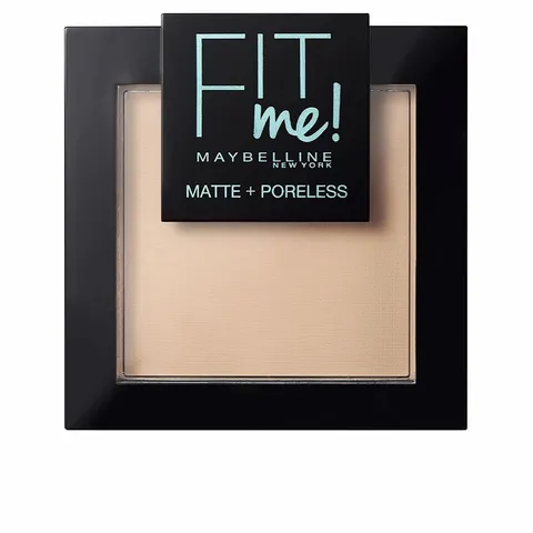 Maybelline New York Fit Me Matte&Poreless Cipria Opacizzante e Fissante, Pennello e