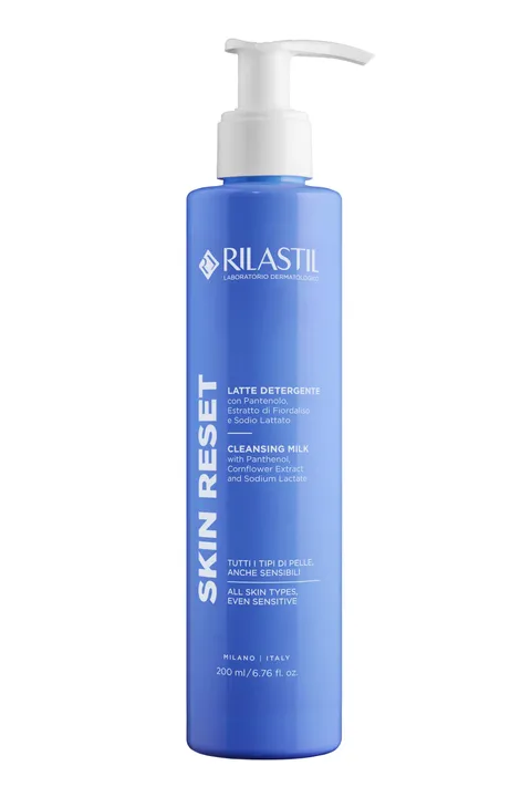Rilastil Skin Reset Latte Detergente, Detersione Delicata Idratante e Lenitiva, con