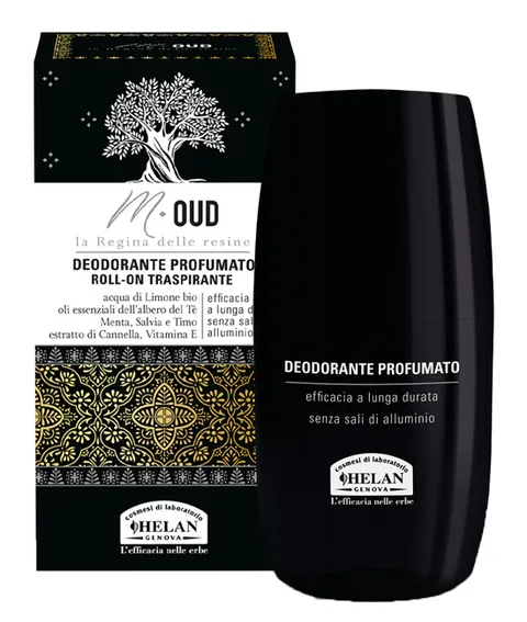 Helan, M Oud, Deodorante Uomo Roll-On Profumato e Traspirante - Deodorante Fresco e