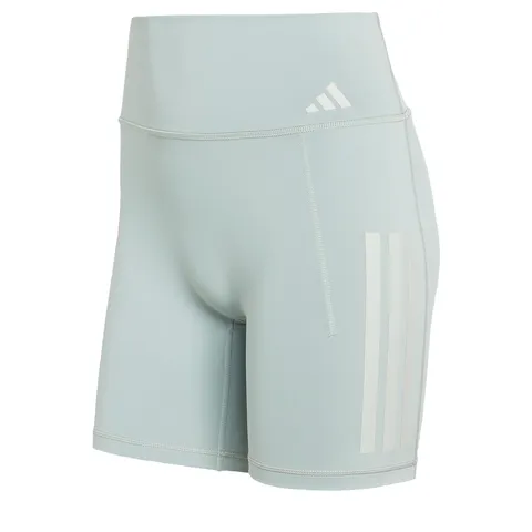 adidas Femme Optime Workout 3-Stripes Short Leggings, Wonder Sage, XS 7 inch