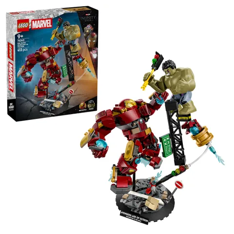 LEGO | Marvel Battaglia Epica: Hulkbuster vs. The Hulk - Giocattolo dei Supereroi con 2
