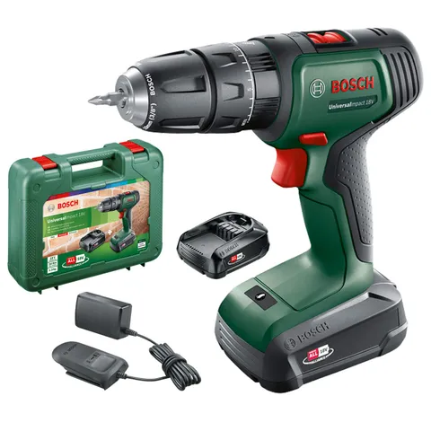 Bosch Home and Garden 06039D4102 Trapano Battente-Avvitatore a Batteria UniversalImpact