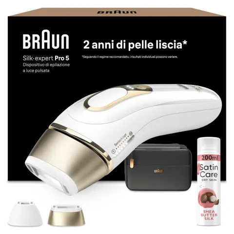 Braun Silk·expert Pro 5 Epilatore Luce Pulsata, Epilazione A Casa, Alternativa