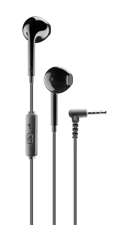 cellularline | Voice Capsule | Auricolari a capsula con filo e microfono - Jack 3.5 mm