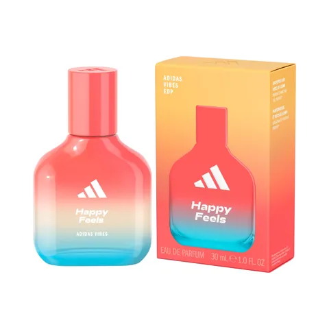 adidas Vibes Happy Feels Eau de Parfum, Per tutti, Vivace ed esaltante, Profumo a lunga