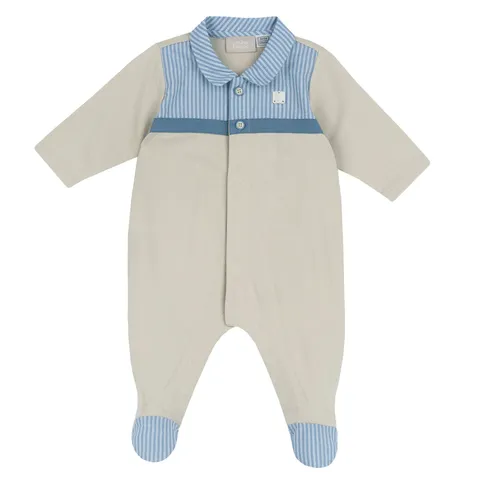 Chicco, Tutina Neonato, in Morbido e Leggero Cotone, con Comoda Apertura Frontale ed Entrogamba, Ideale per la Primavera e l'Autunno, Designed in Italy, Abbigliamento Neonato 0-24 Mesi