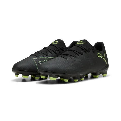Puma Scarpa Unisex Future 8 Play Fg/AgSoccer, Puma Nero Fizzy Verde Chiaro Terreno, 40.5