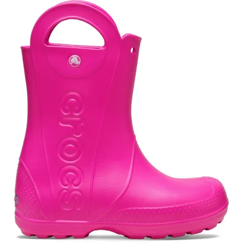 Crocs Handle It Rain Boot K, Stivali Unisex - Bambini e Ragazzi, Pink Crush, 30/31 EU