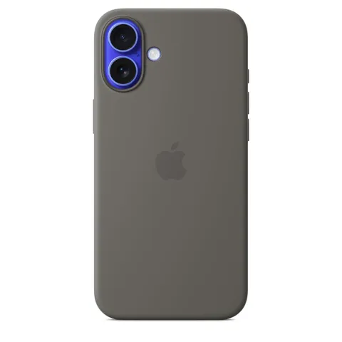 Apple Custodia MagSafe cover in silicone per iPhone 16 Plus - Grigio pietra ​​​​​​​