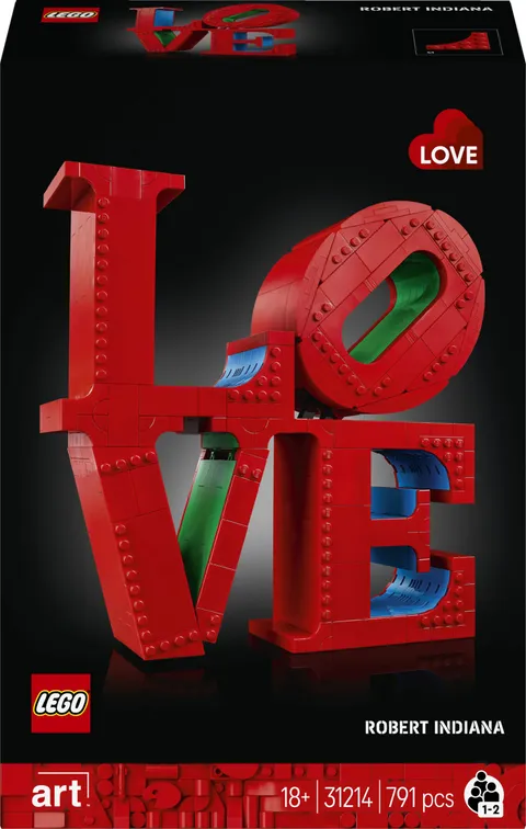 LEGO Art LOVE - Modellino da Costruire Iconica Scultura Pop di Robert Indiana - Hobby