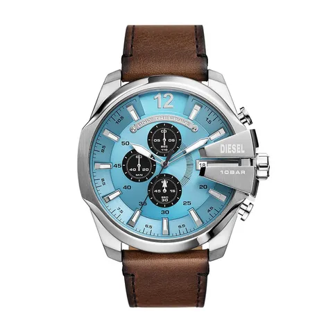 Diesel Orologio Analogico al Quarzo Uomo con Cinturino in Pelle DZ4657
