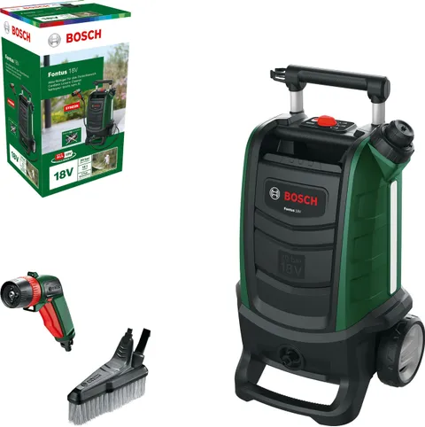 Bosch Home and Garden 06008B6102 Bosch Idropulitrice per Esterno a Batteria Fontus(Senza