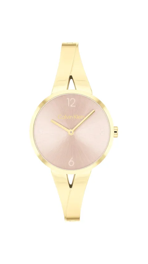 Calvin Klein Orologio Analogico al Quarzo da Donna Collezione Joyful con Bracciale Rigido