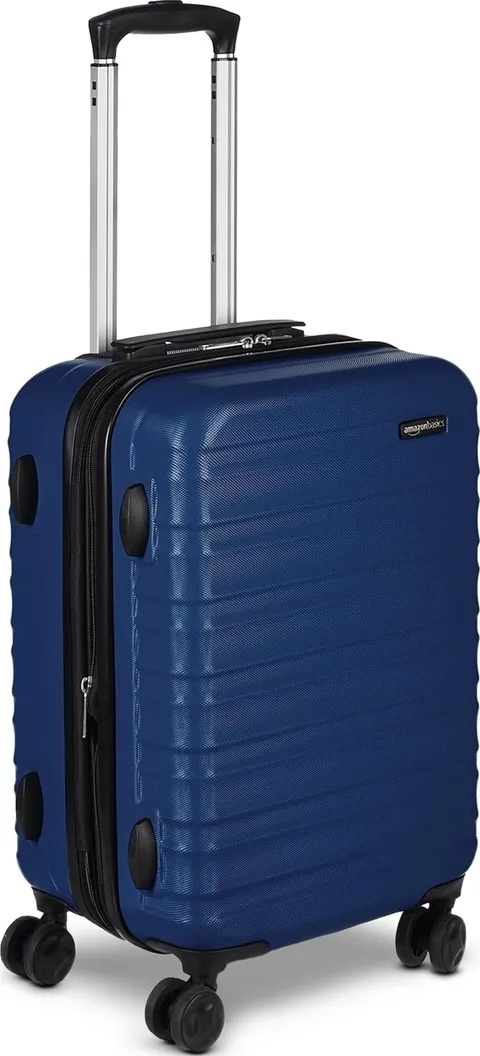 Amazon Basics Valigia Rigida Piccola - Bagaglio a Mano Espandibile ABS con 4 Ruote Doppie