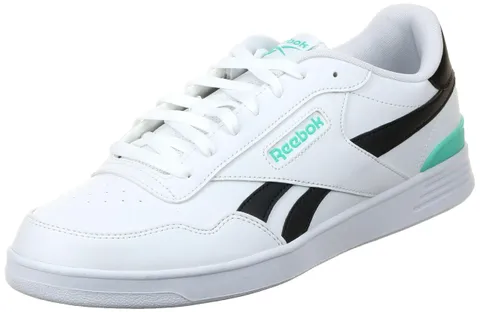 Reebok Bambini Court Advance Runners, Bianco Nero Teamteal, 40 EU
