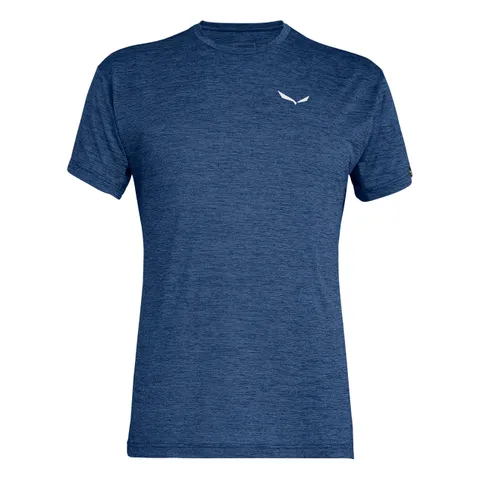 Salewa Puez Melange Dry'Ton T-shirt Uomo, Blu (Dark Denim Melange), XXL