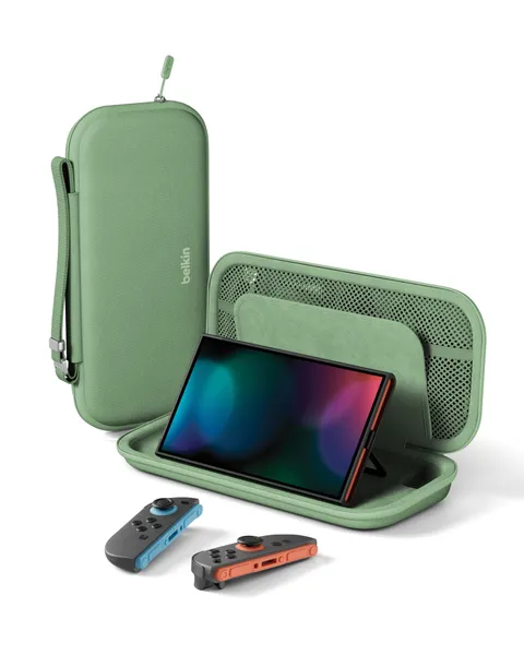Belkin Gaming Custodia da viaggio per Nintendo Switch 2 con scomparti per AirTag e