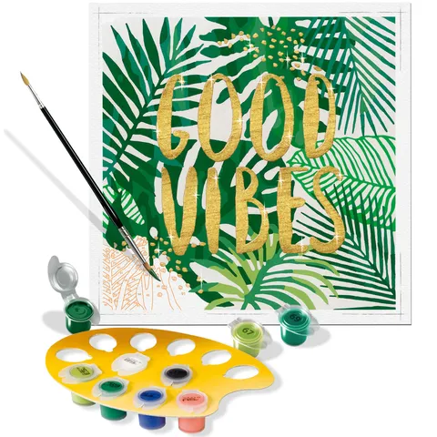 Ravensburger CreArt 28999 - Good Vibes - Dipinto con numeri per adulti, set di pittura