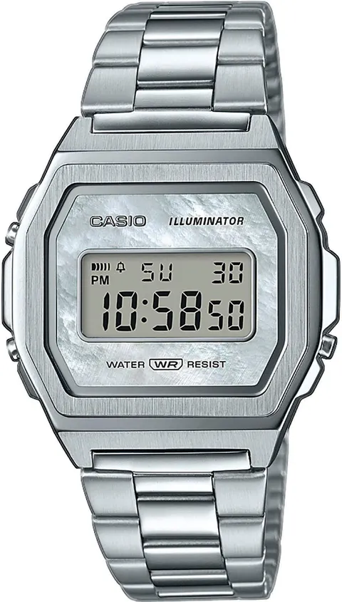 Casio A1000D-7EF Orologio digitale vintage acciaio