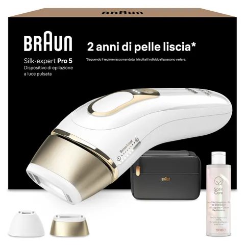 Braun Silk·expert Pro 5 Epilatore Luce Pulsata, Epilazione A Casa, Alternativa