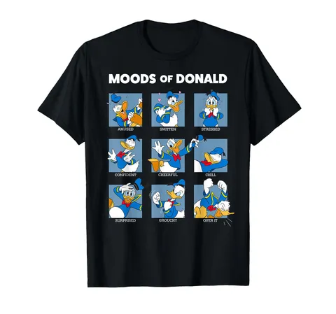 Disney Mickey And Friends Donald Duck Moods Box Up Maglietta