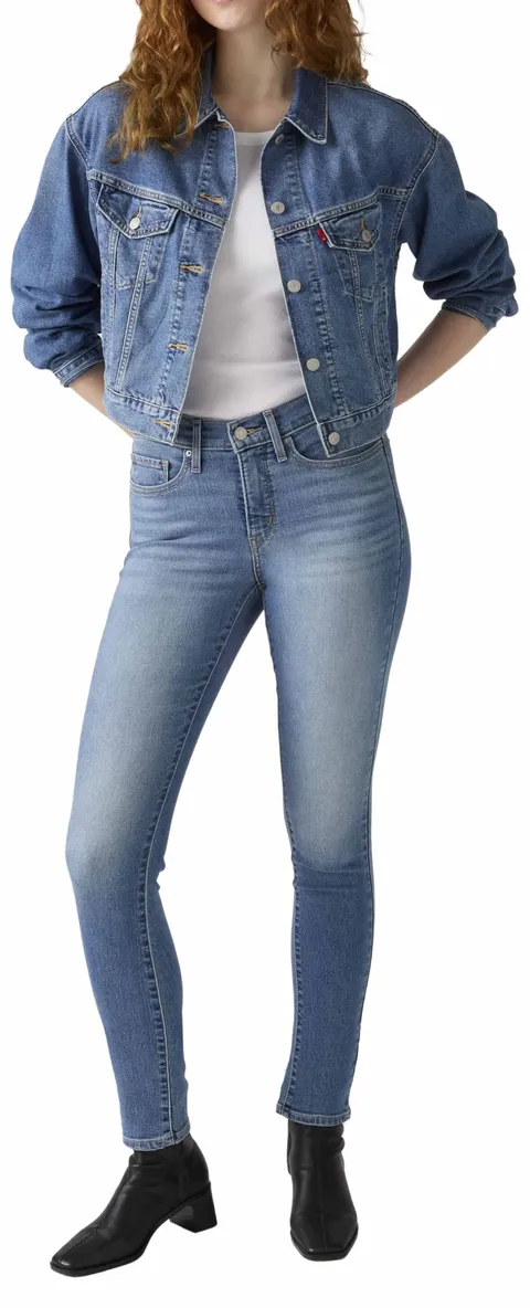 Levi's 311 Shaping Skinny, Jeans Donna, Eternal Indigo Mid, 31W / 28L