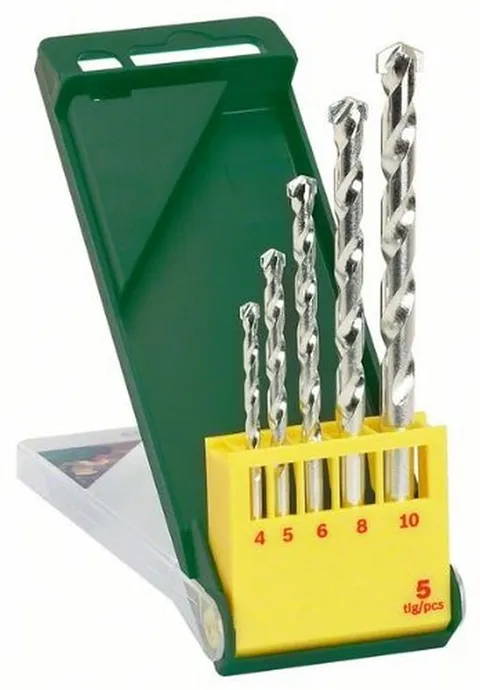 Bosch 2607019438 Set Misto 5 Punte per Muro, 4-10 mm
