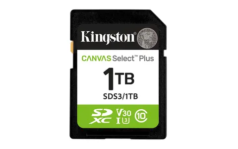 Kingston Canvas Select Plus Scheda di memoria SD 1TB SDXC Gen3 150MB/s C10 UHS-I U3 V30