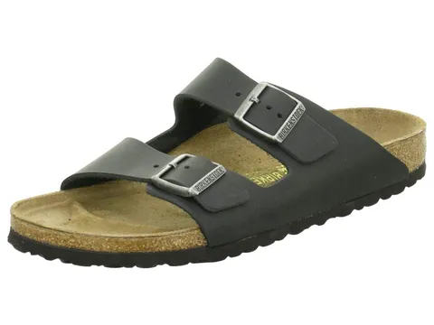 Birkenstock 1019069 Arizona triples black, Birko Flor Pianelle Uomo, Black EU 46