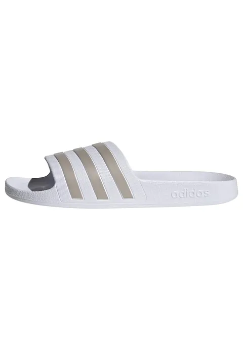 adidas Unisex - Adulto Adilette Aqua Slides Slipper, Cloud White / Platinum / Cloud White, 38 EU
