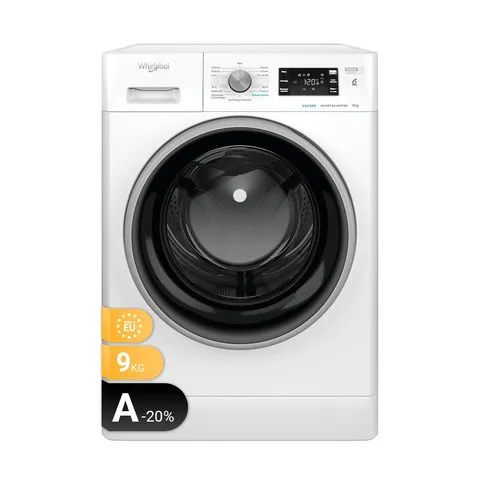 Whirlpool FFB R849 BSV IT - Lavatrice 9 kg Libera Installazione, Carica Frontale, 1400