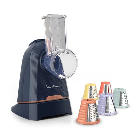 Moulinex Fresh Express Twist, Tritatutto, Sistema Direct Serve per Qualsiasi Contenitore