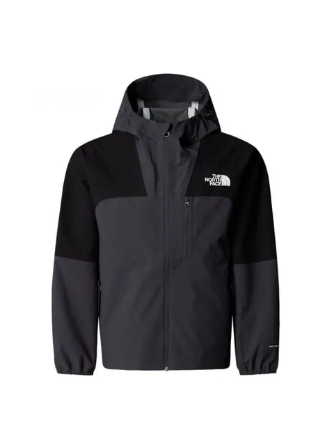 THE NORTH FACE NF0A8AY4KT0 TEEN HIKE PACKABLE SHELL Giacca Unisex Bambino TNF BLACK/ASPHALT GREY Taglia XS