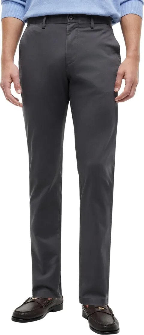 Tommy Hilfiger Uomo Pantaloni Core Bleecker 1985 Pima Cotton Chino, Grigio (Dark Ash), 33W/30L