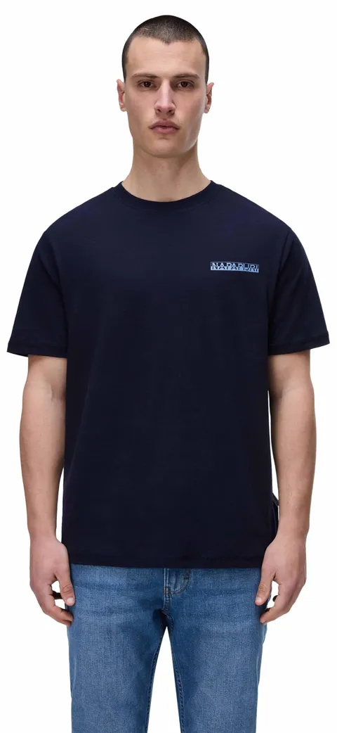 Napapijri Senar T-Shirt Maniche Corte Blu Scuro