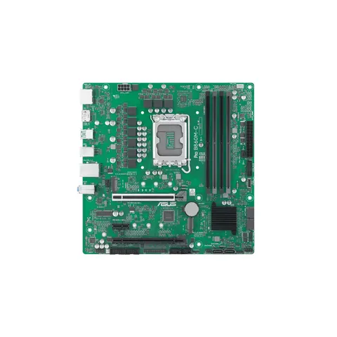 ASUS PRO B860M-C-CSM, Scheda Madre Business Intel mATX, Socket LGA 1851, Slot DDR5, PCIe 5.0, 2 Slot M.2, Ethernet Intel 1 GB, Doppia DisplayPort, HDMI, SATA 6, USB-C da 10 Gbps, Nera