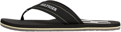 Tommy Hilfiger Uomo Flip Flops Padded Beach Sandal Infradito, Nero (Black), 40