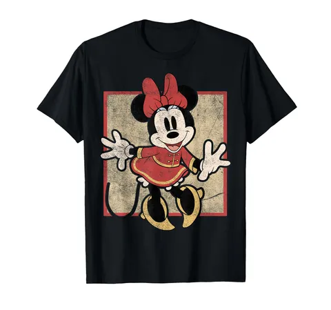 Disney Minnie Mouse Year Of The Mouse Portrait Maglietta